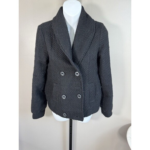 Billabong Jacket Womans Black  Button Up SIZE Medium - Picture 1 of 6